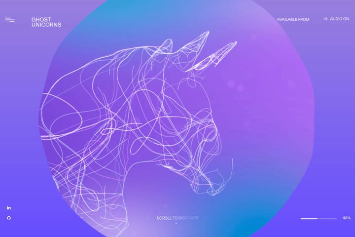 Ghost Unicorns website preview
